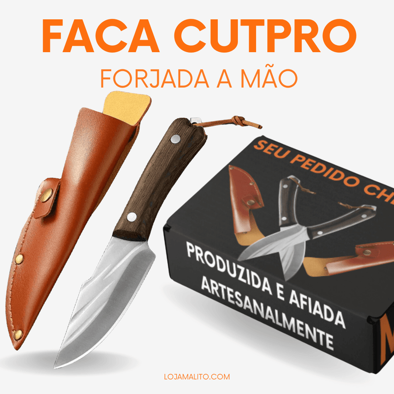 Faca CutPro™ - Forjada A Mão - COMPRE 1 LEVE 2 + Brinde Exclusivo - Malito